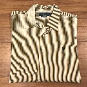 Polo Ralph Lauren casual button down striped size xl long sleeve shirt.